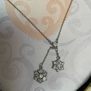 Brighton Ice Elegance Snowflake necklace & heart shaped tin box price for both